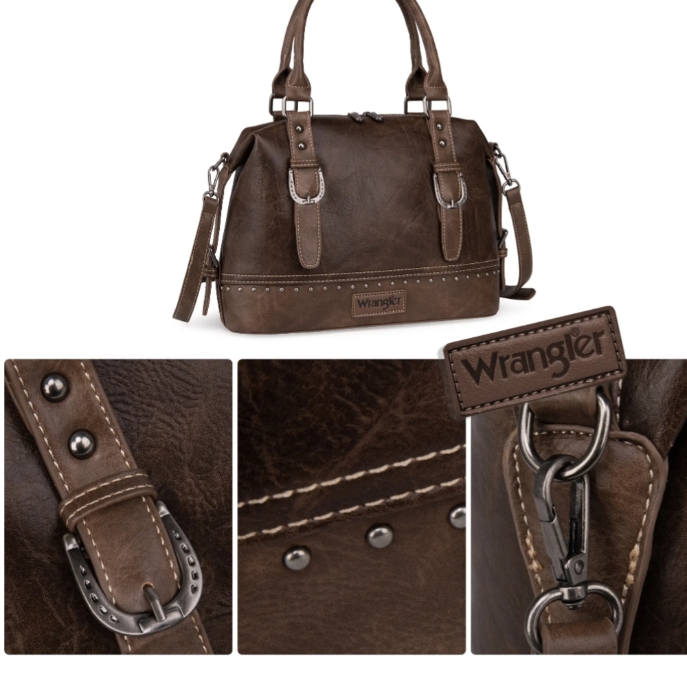 Wrangler Classic Brown Satchel - Picture 6 of 6